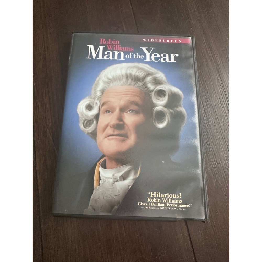 Man of the Year DVD Robin Williams Widescreen Comedy Political Satire 2007